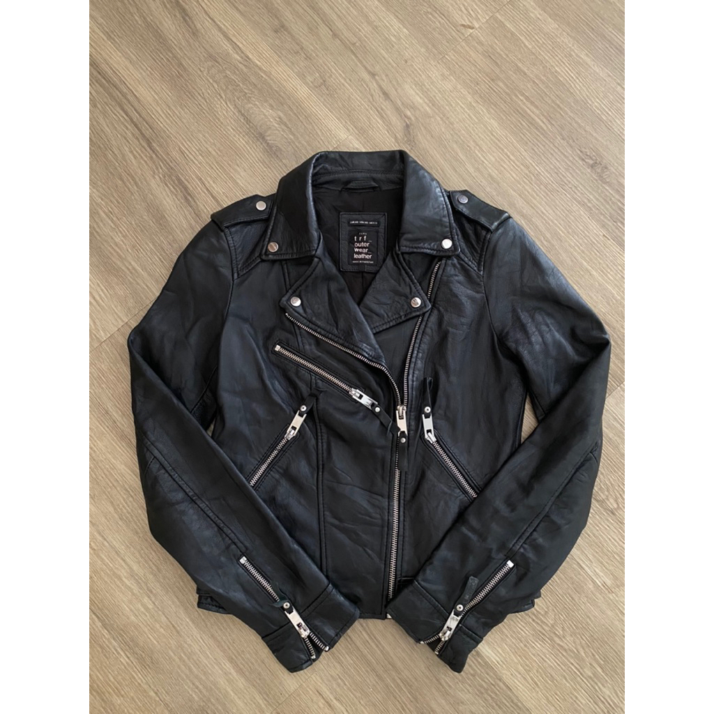 ZARA RAMONES LEATHER JAKET | BIKER | ARTIS | ROCKSTAR