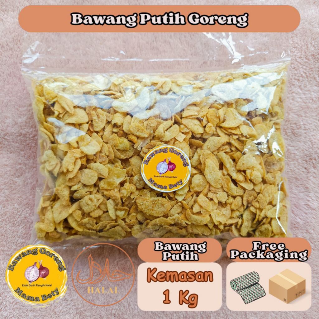 

Bawang Putih Goreng Asli Crispy Refill Kemasan 1000 gram