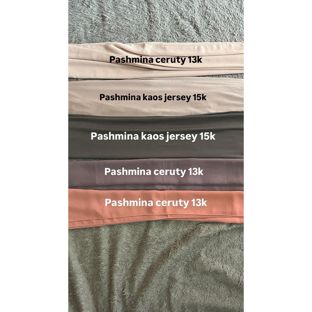 PRELOVED JILBAB PASHMINA CERUTY & KAOS JERSEY