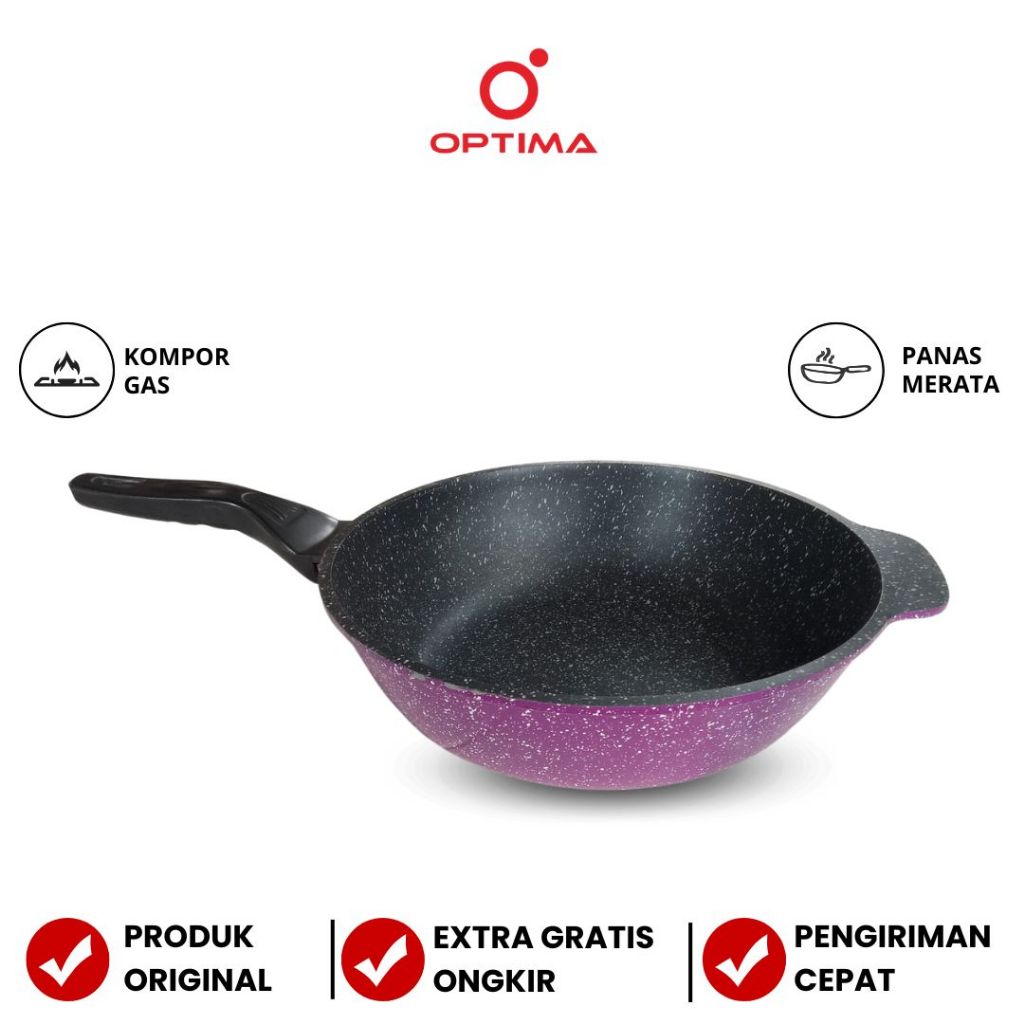 [BEST QUALITY]  Wok Korea 30 cm Optima Cookware