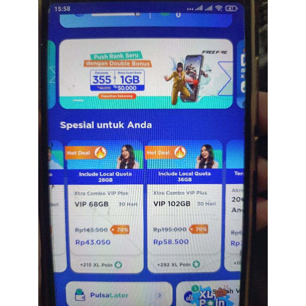 XL AJIP Diskon 70 ℅