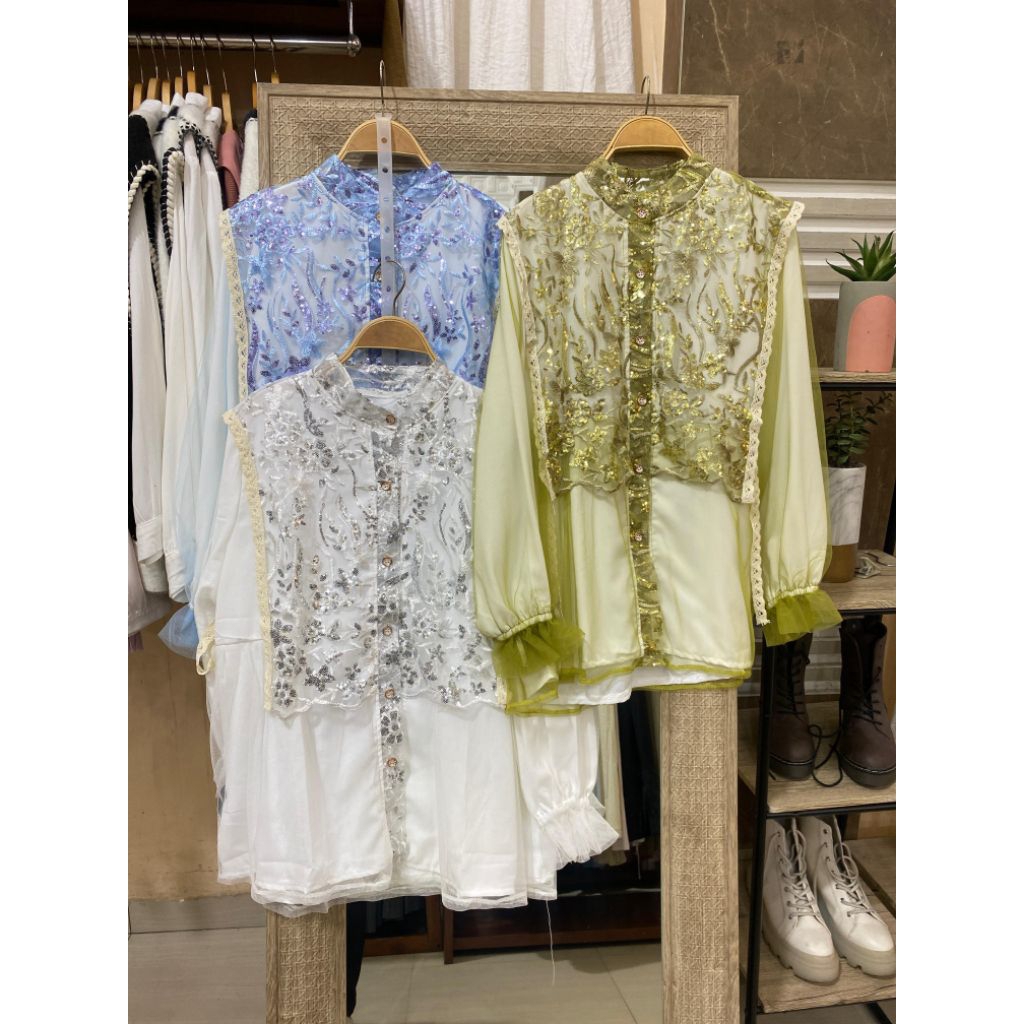 atasan brokat premium