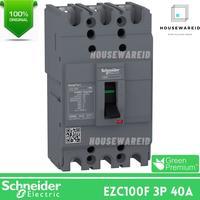 MCCB Schneider Easypact EZC100F 3 Phase 40 Ampere Original, EZC 3p 40a