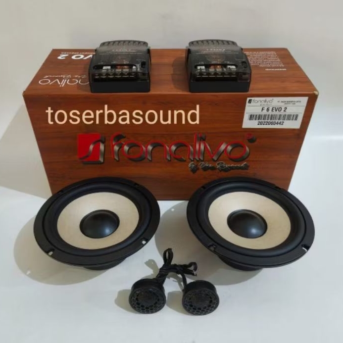 Speaker split 2way 6,5 inch fonalivo F6.EVO 2 by Vox Research audio mobil