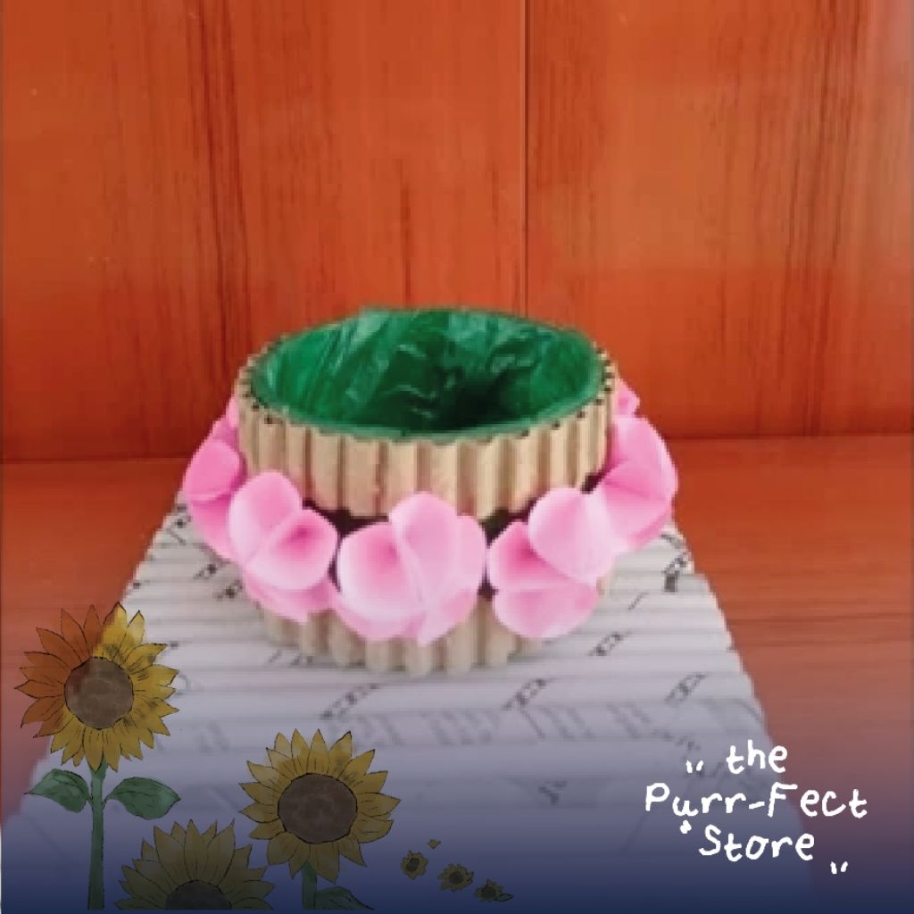 

Prakarya Tempat Penyimpanan Aksesoris dsb, Dari Bekas Lakban