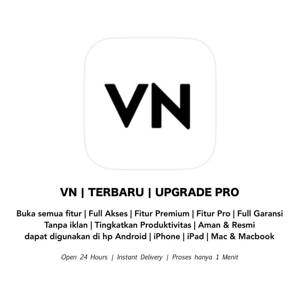[ CUSTOMER TINGGAL LOGIN ] APLIKASI VN PRO ASLI APPSTORE PLAYSTORE IOS & ANDROID