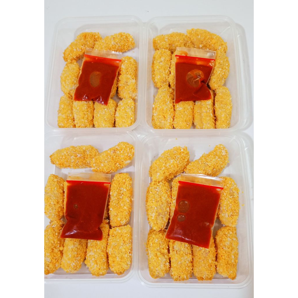 

Udang keju Frozen isi 10+saus