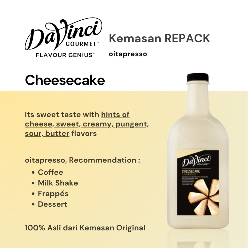 

REPACK - Davinci Cheesecake Sauce [100] g