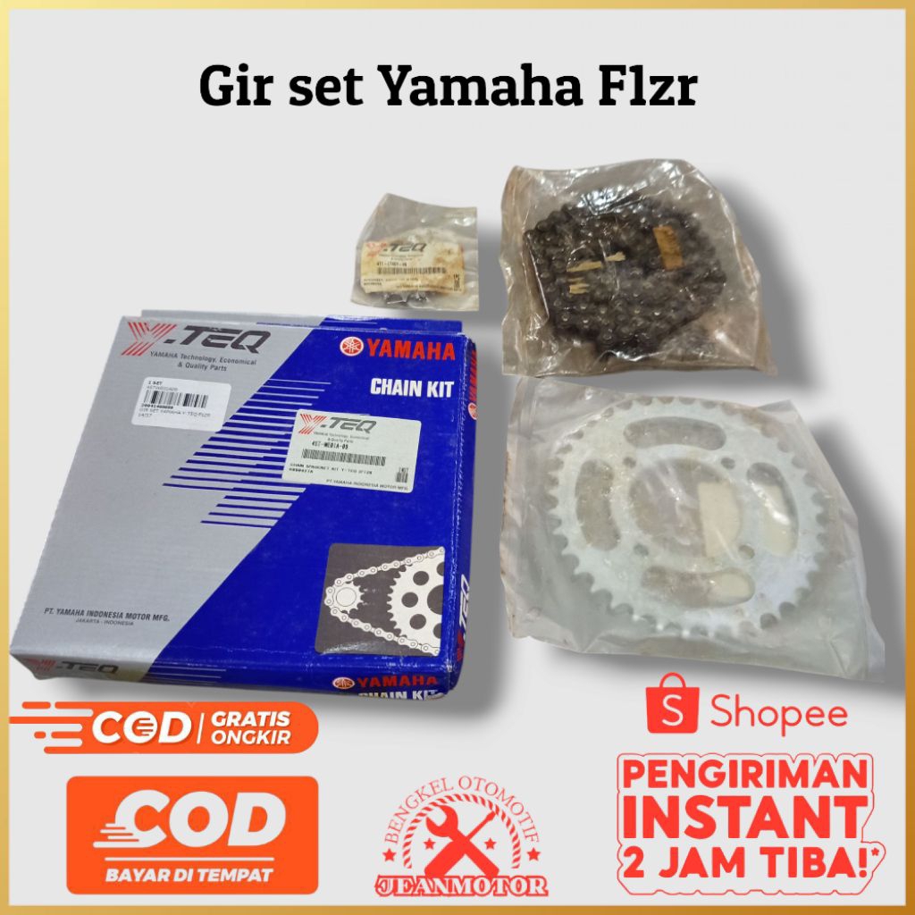 Gear Set Yamaha YTEQ FIZR F1ZR Vega Alfa Sigma Original Satu Set Gir dan Rantai kualitas Original