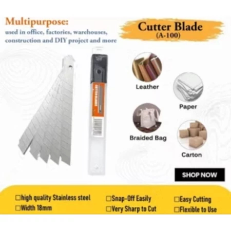 

GGShoop Isi Cutter Besar L-150 / Isi Kater / Refill Cutter Kecil A-100 / Pisau Cutter / Piso Kater COMBO
