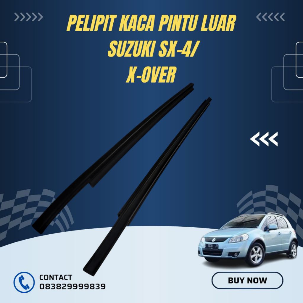 Pelipit kaca pintu luar suzuki SX-4 x-over 4 pintu