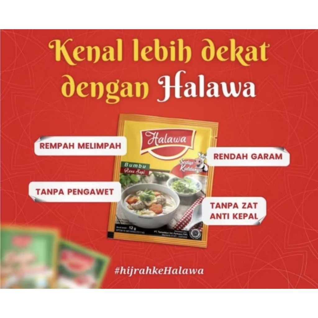 

bumbu masak.alami merk halawa rasa sapi
