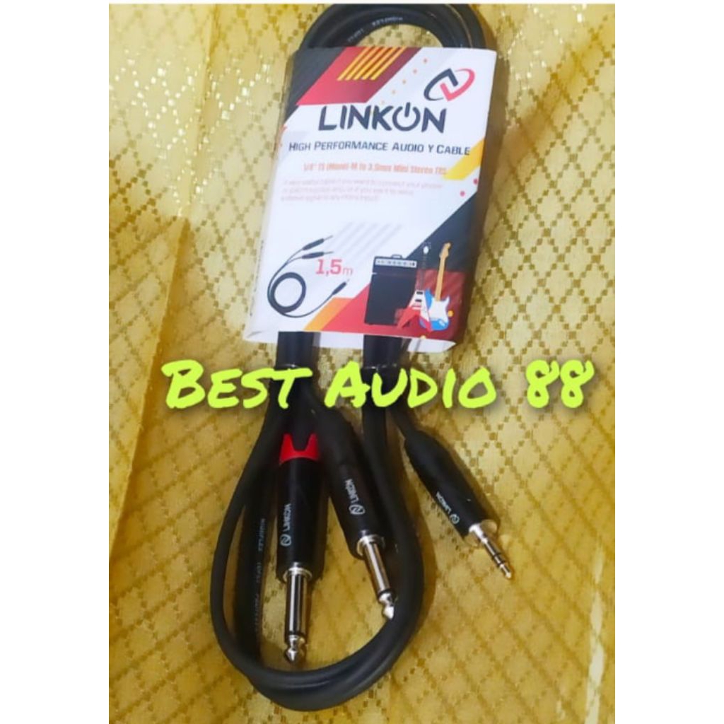 Kabel HP Linkon jack mini stereo 3.5mm to T jack akai mono
