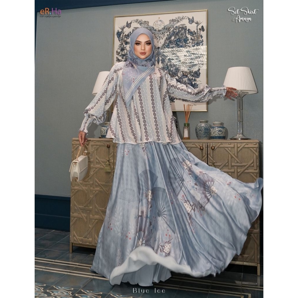 [eR.Ha Syari] SETELAN ROK PREMIUM / DRESS SET PRINTING " AMAYA SET " BY ER.HA SYARI