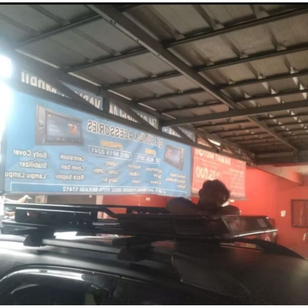 roof rack bagasi atas mobil toyota rush lama jepit roofrail