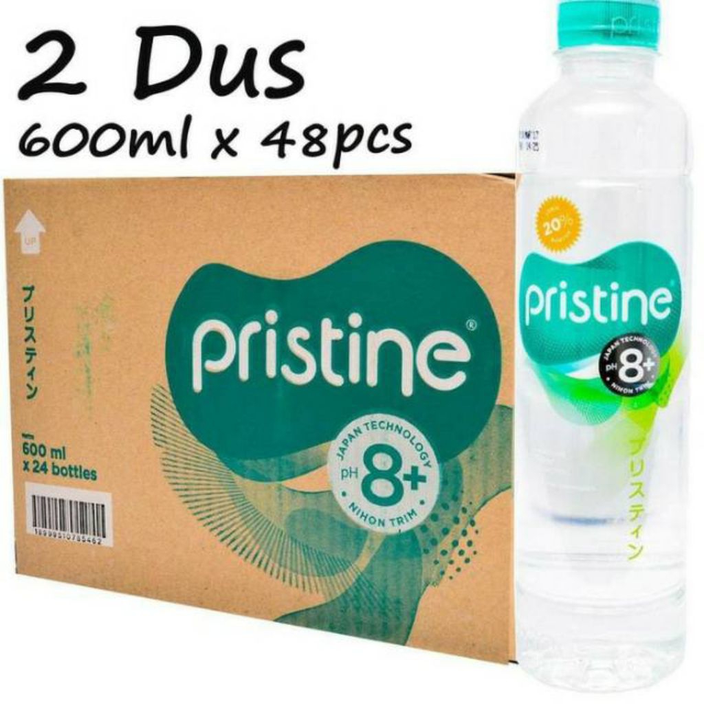 

Pristine Ph 8.6+ 600ml 2 Dus Isi 48 Botol