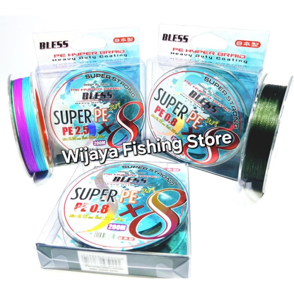 Senar Pancing PE Bless Super PE x8 200 meter