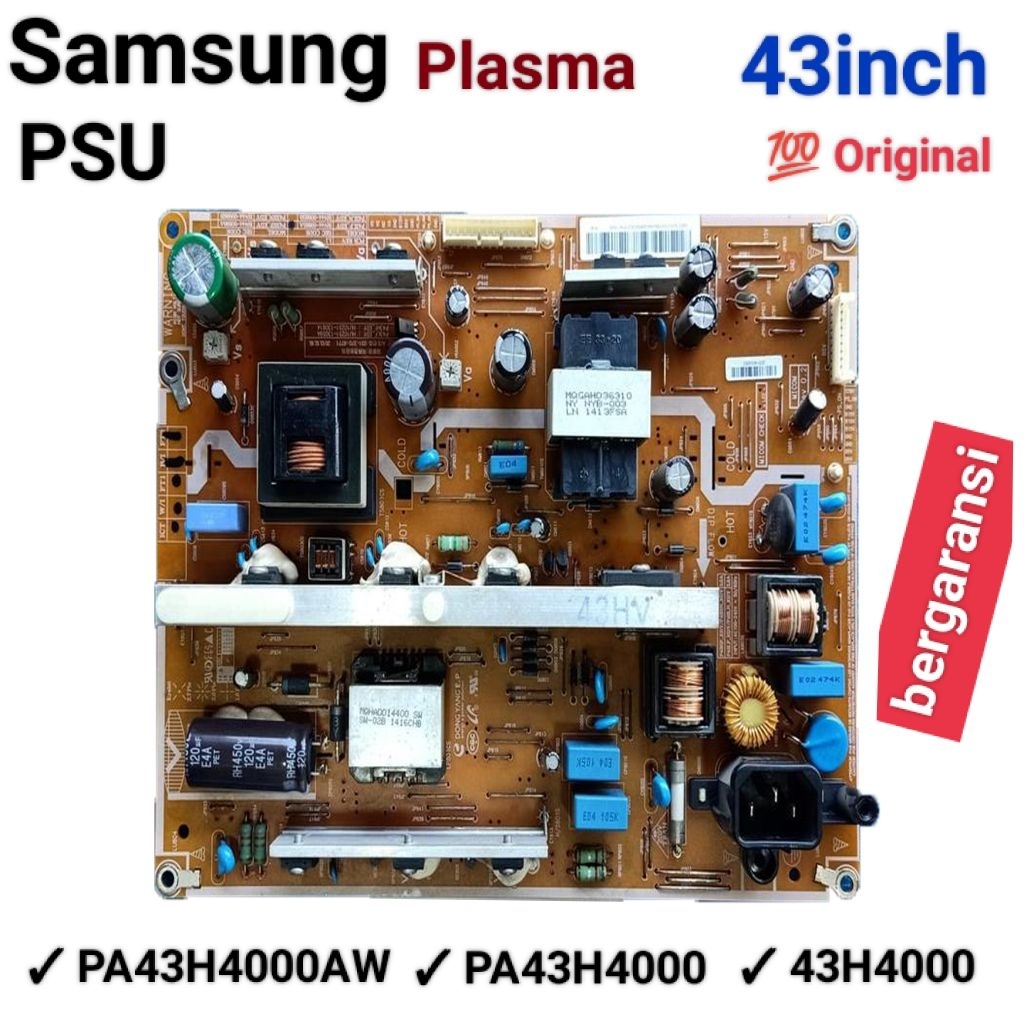 PSU / Power Suply TV Samsung PLASMA 43 inch PA43H4000AW PA 43H 4000 AW PA4000AW PA43H4000 Samsung Pl
