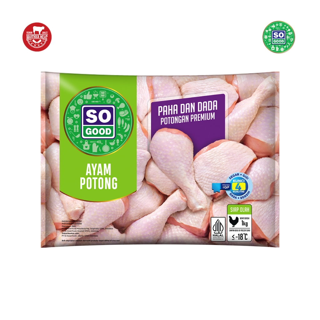 

So Good Ayam Potong Premium Paha & Dada 1kg - Brothermeatshop