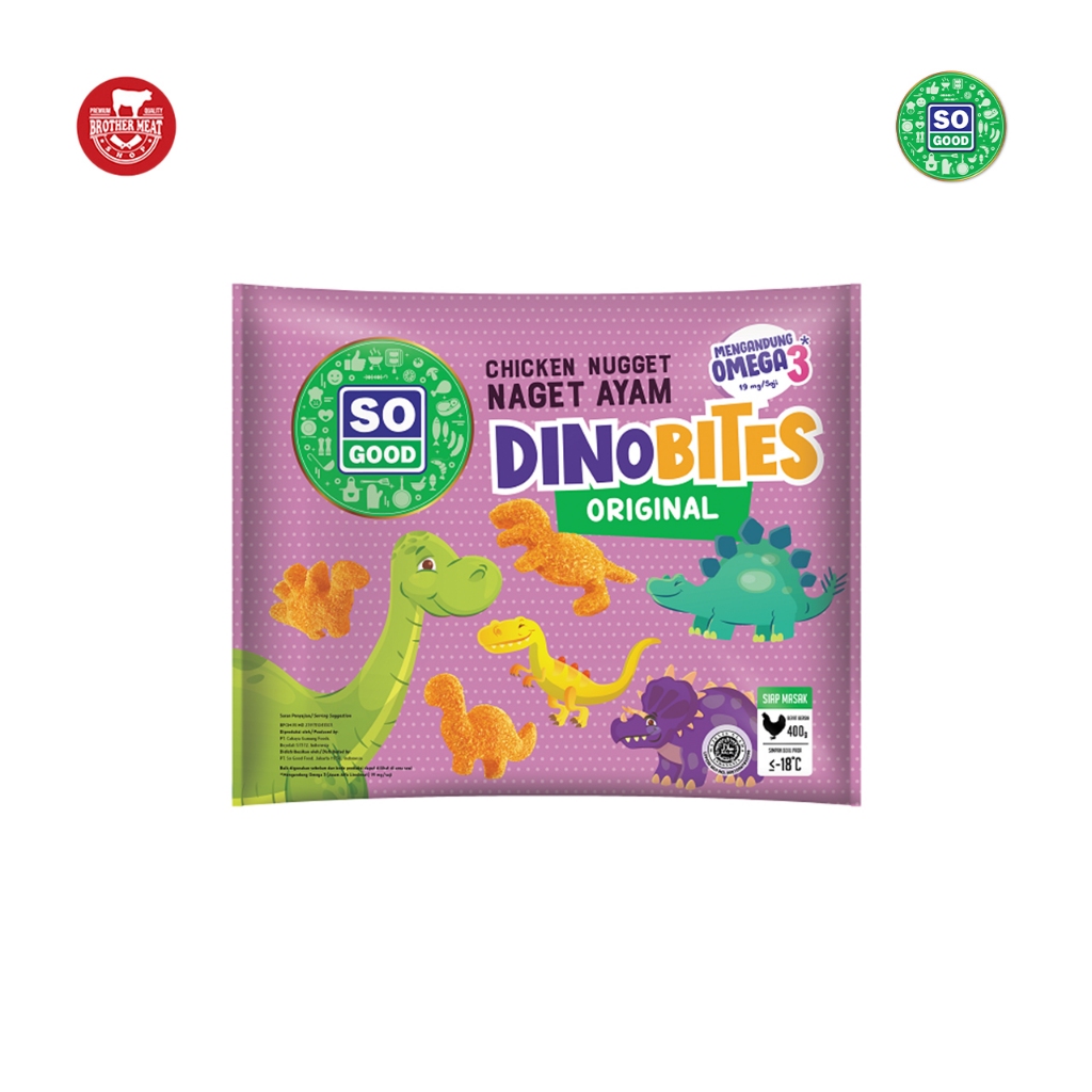 

So Good Chicken Nugget Dino Bites Original 400gr - Brothermeatshop