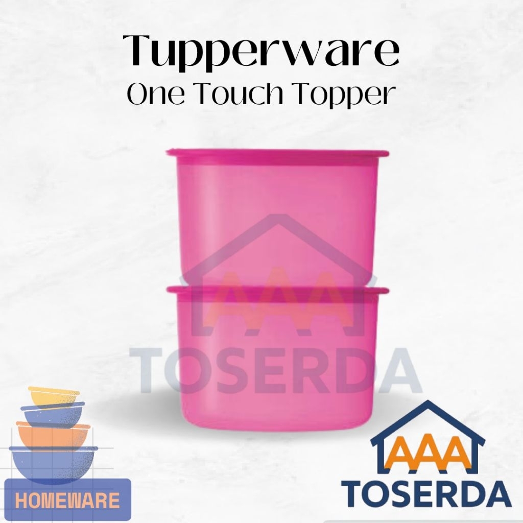 AAA Toserda | Tupperware One Touch Topper 600ml - Toples Makanan Serbaguna Transparan