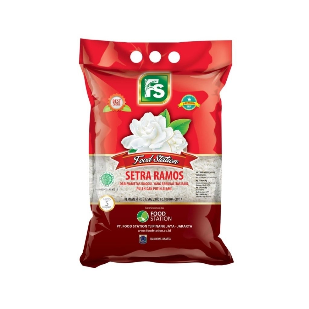 

FS Food Station Beras Melati Setra Ramos Premium Rice 5 Kg