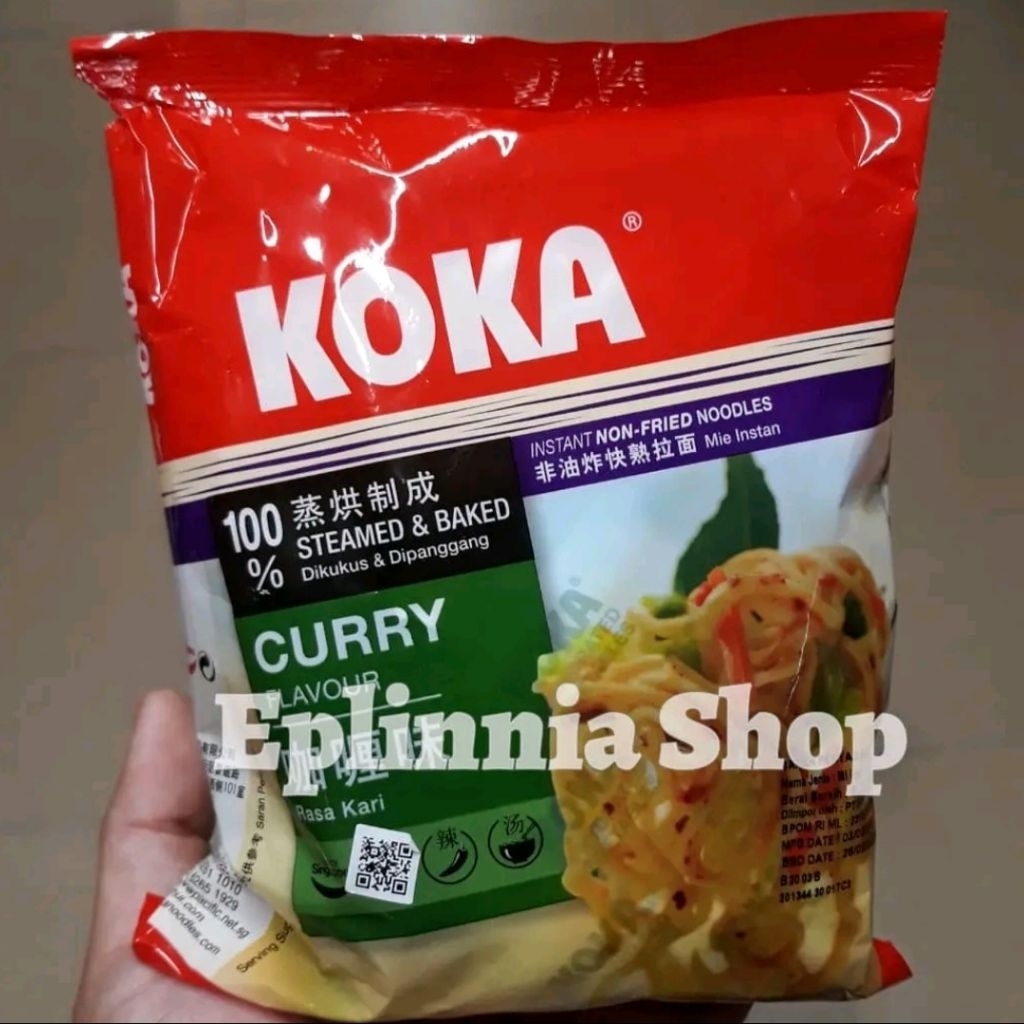

Koka Non Fried Curry Flavour Instan Noodles 85 gr - Koka Mie Instan