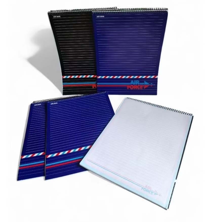 

Block note/notebook buku spiral bergaris A4 50 lembar