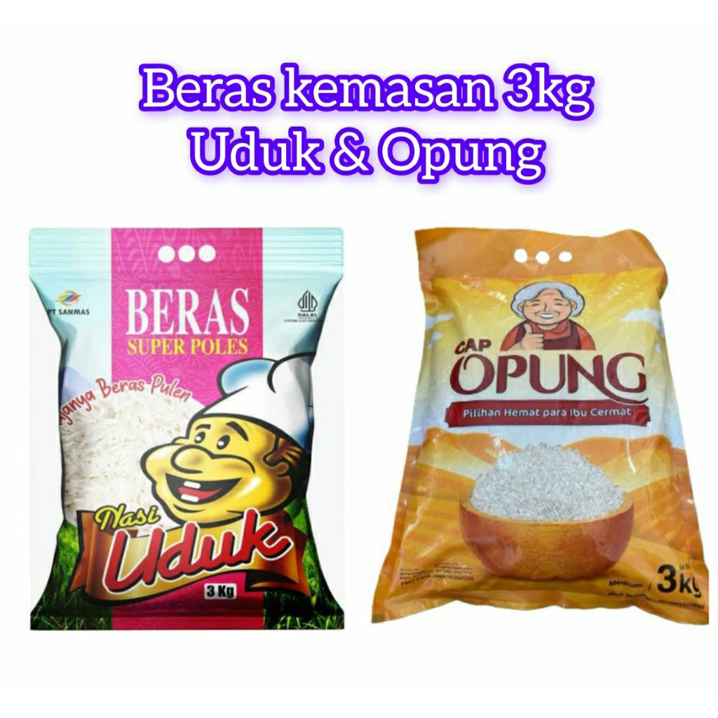 

Beras 3kg Uduk/Opung