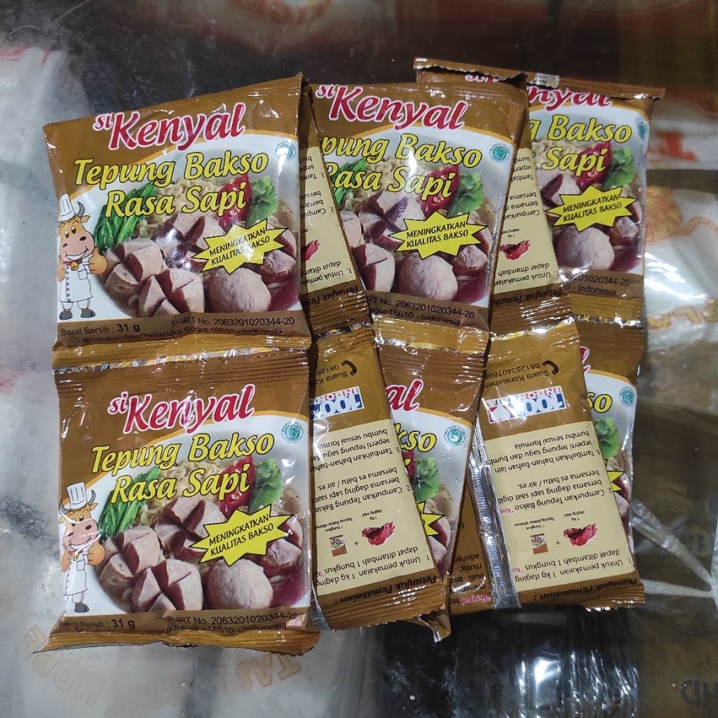 

Kenyal Tepung Baso 31 gr Bogor