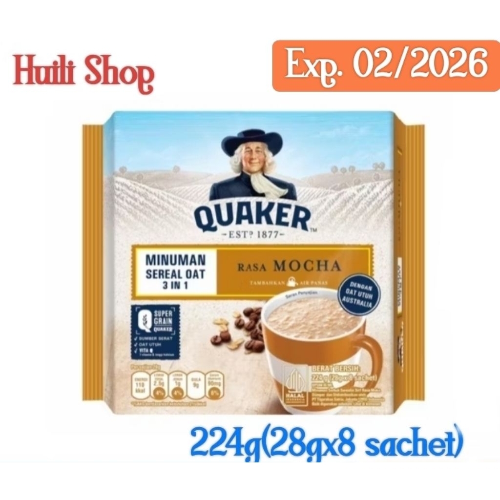 

Quaker Minuman Sereal Oat 3 In 1