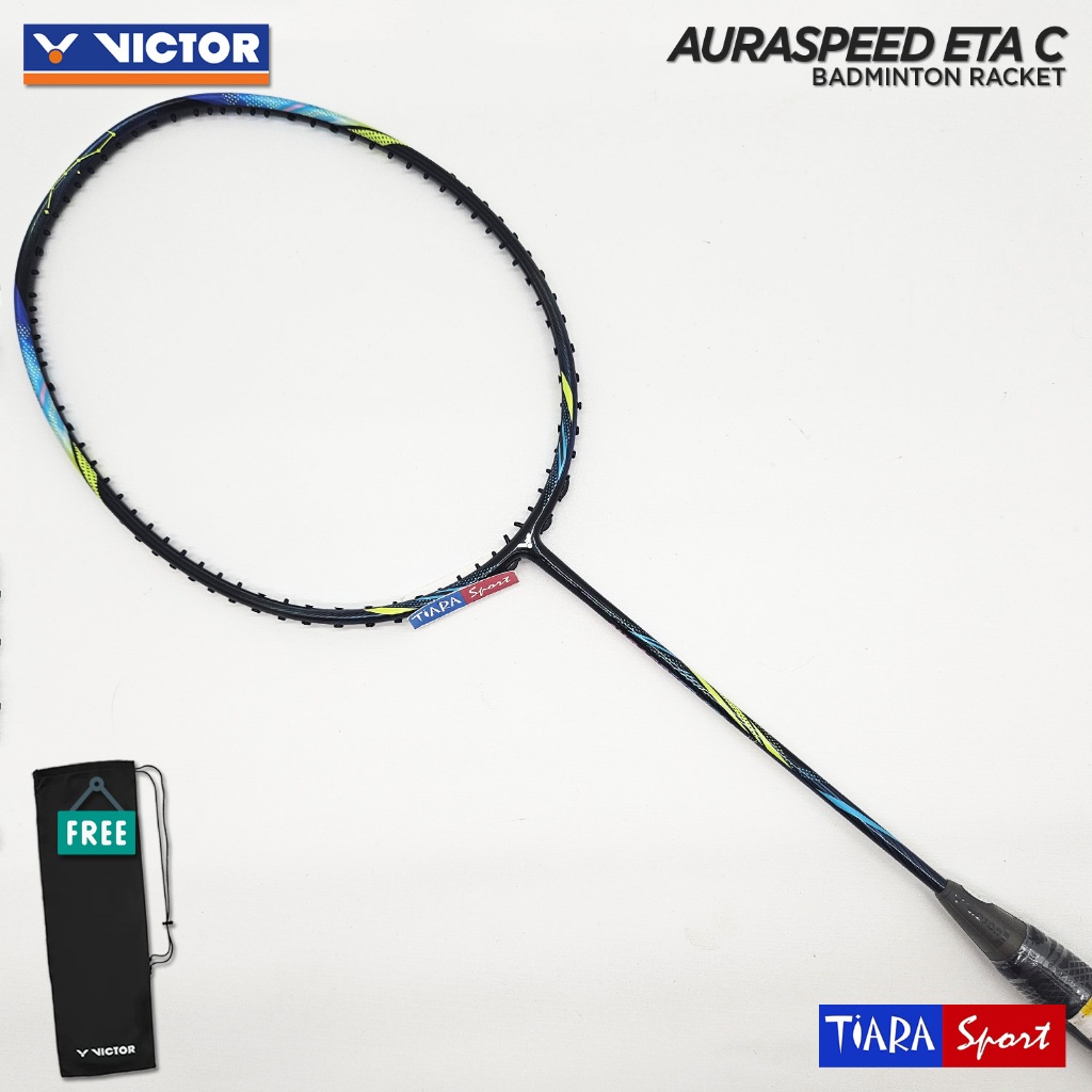 Raket VICTOR Auraspeed  ETA C - Starry Black - 4U Freecore Badminton Racket ARS