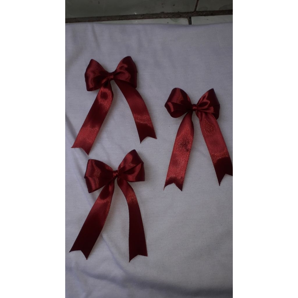 

( ISI 10 PCS ) Warna Maroon Pita Jadi Tumpuk 2cm|Hampers|Kado|Souvenir