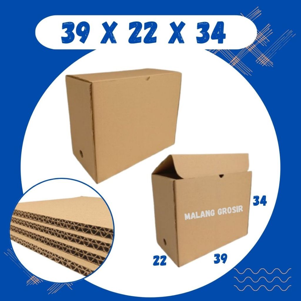 

Box Arsip Double Wall 39x22x34 Kardus Arsip Dus Packing/polos/File/filebox/arsipbox/box Dokumen