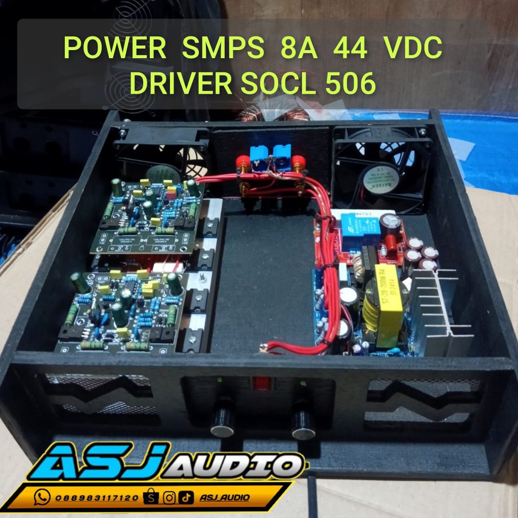 power miniature  smps 8a 44 vdc stereo driver socl 506