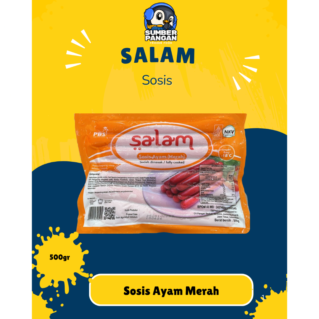 

Salam Sosis Ayam Merah 500gr