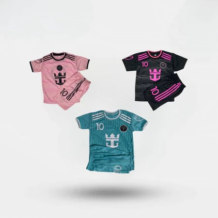 BAJU BOLA ANAK MESSI INTERMIAMI UMUR 1-5 TAHUN TERBARU 2025 / BAJU JERSEY ANAK MESSI INTERMIAMI