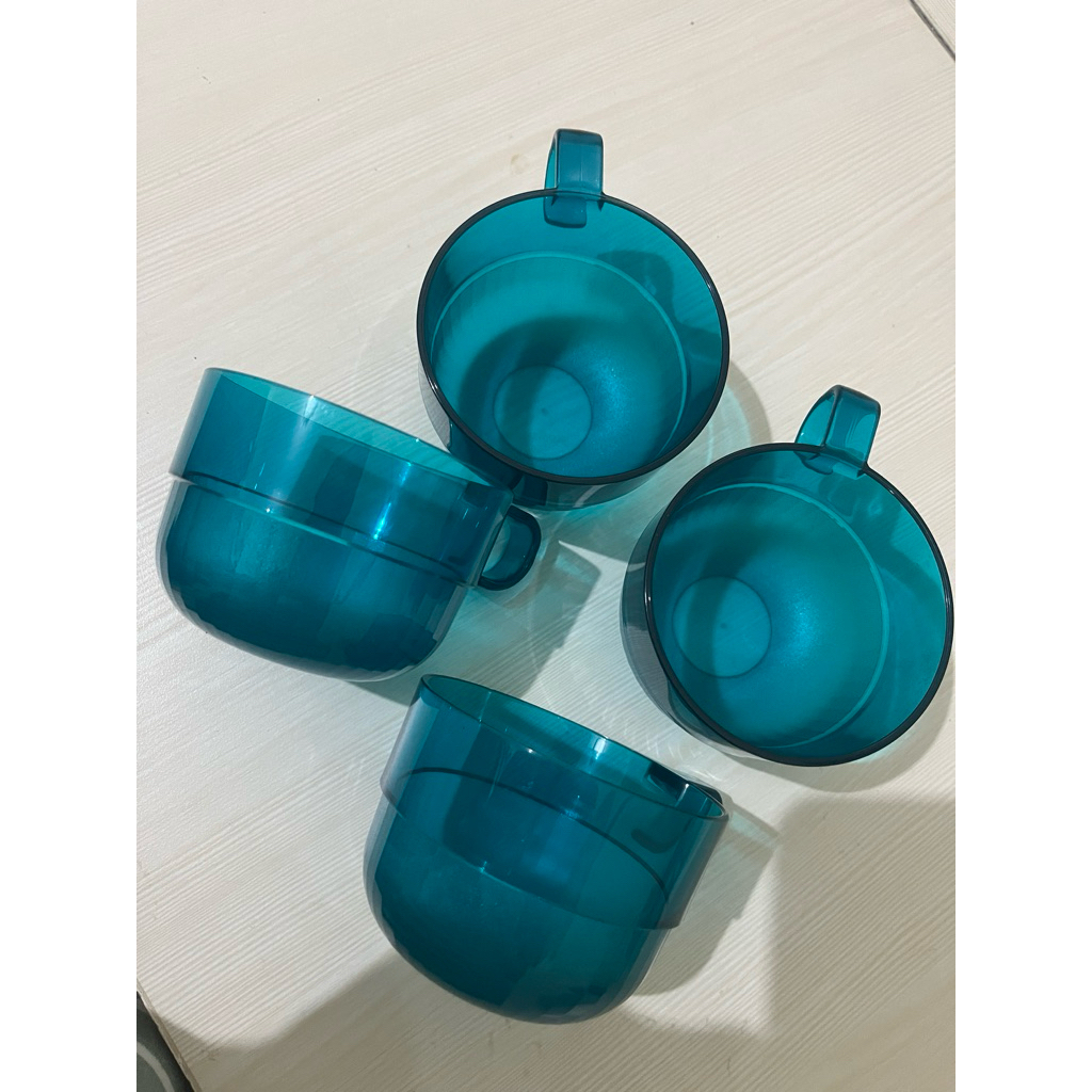 gelas kecil cangkir water colour cup #new #ori #tupperware