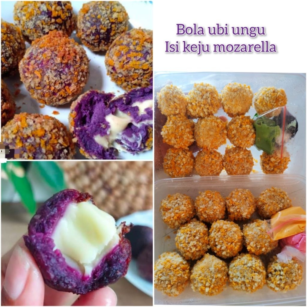 BOLA UBI ISI MOZARELLA/BOLA UBI FROZEN/CEMILAN PRAKTIS