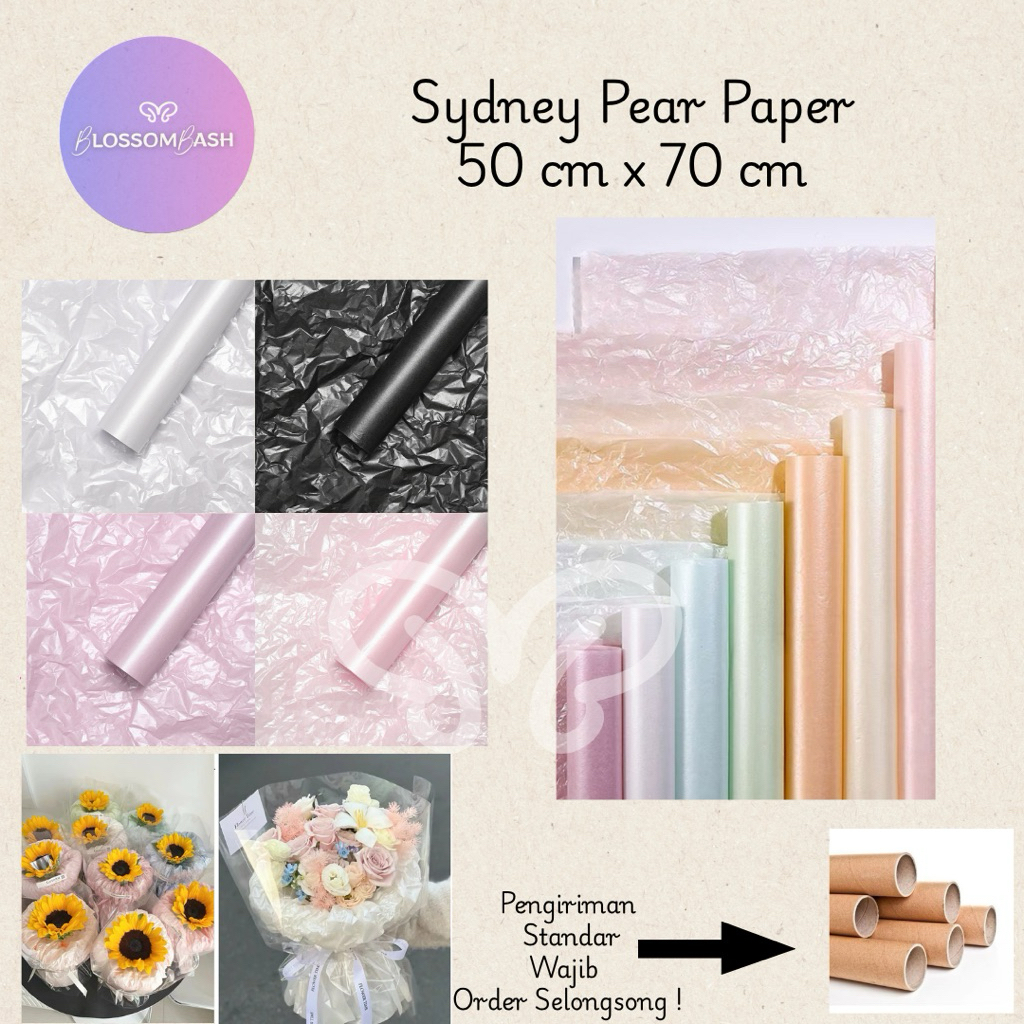 

[Per Pack] Pearl Sydney Paper / Kertas Wrapping Buket