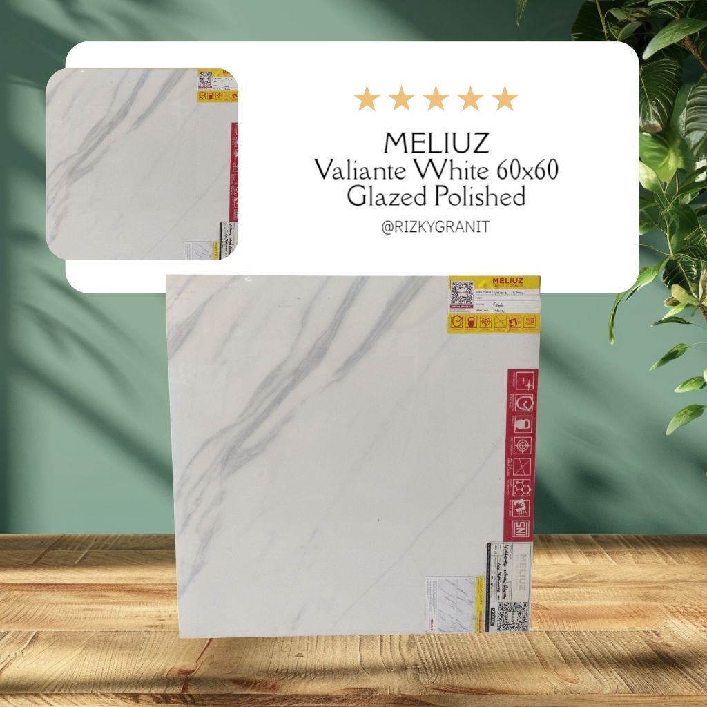 Granit Lantai 60x60 Meliuz Valiante White