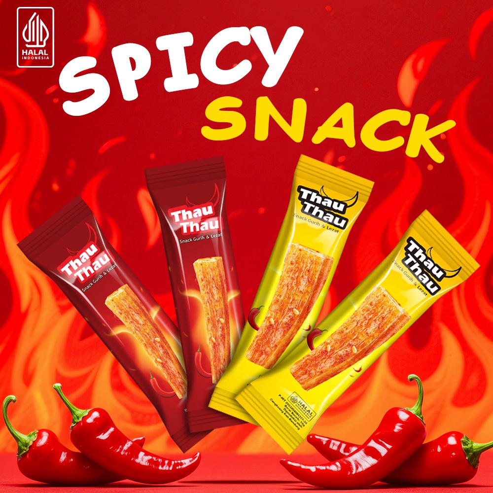 

Ini 50 Snack Pedas Vegetarian Snack Cemilan Pedas Halal Spicy Strips Snack Pedas Halal Pekanbaru Kemasan