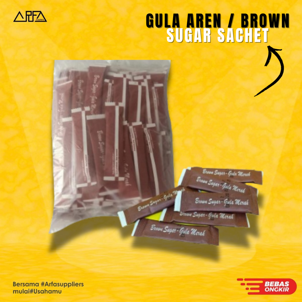 

Gula Aren / Brown Sugar Sachet isi 125pcs