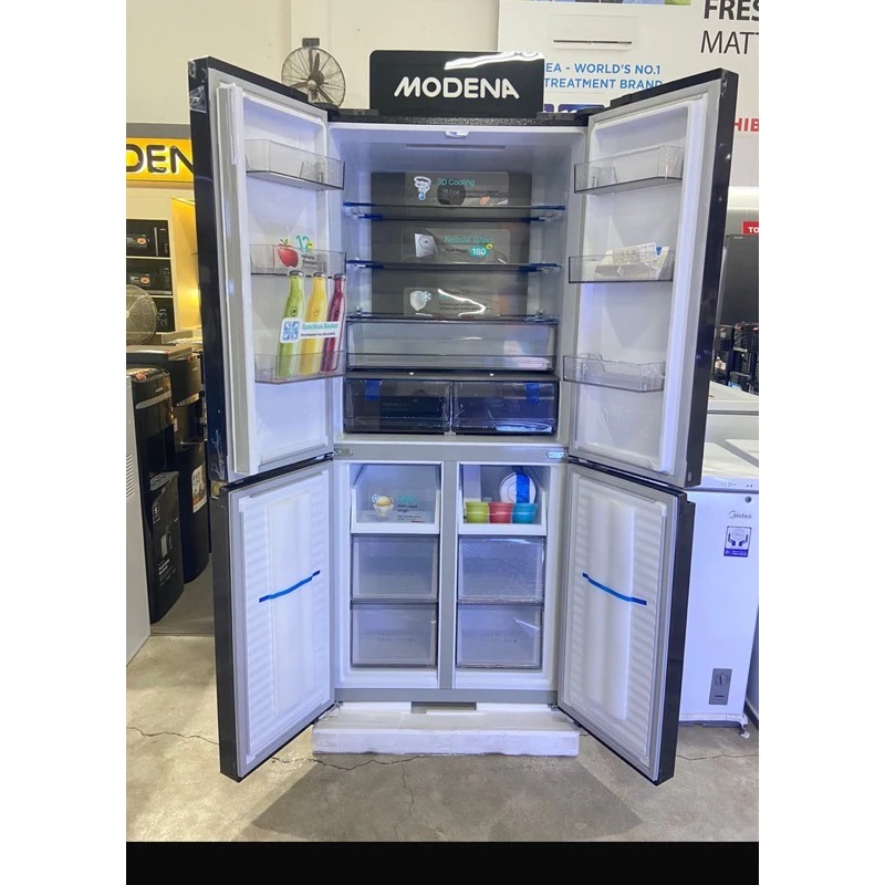 Kulkas 4 Pintu Inverter MODENA RF 4310 MABK 431 Liter GARANSI RESMI PRODUCT ORIGNAL
