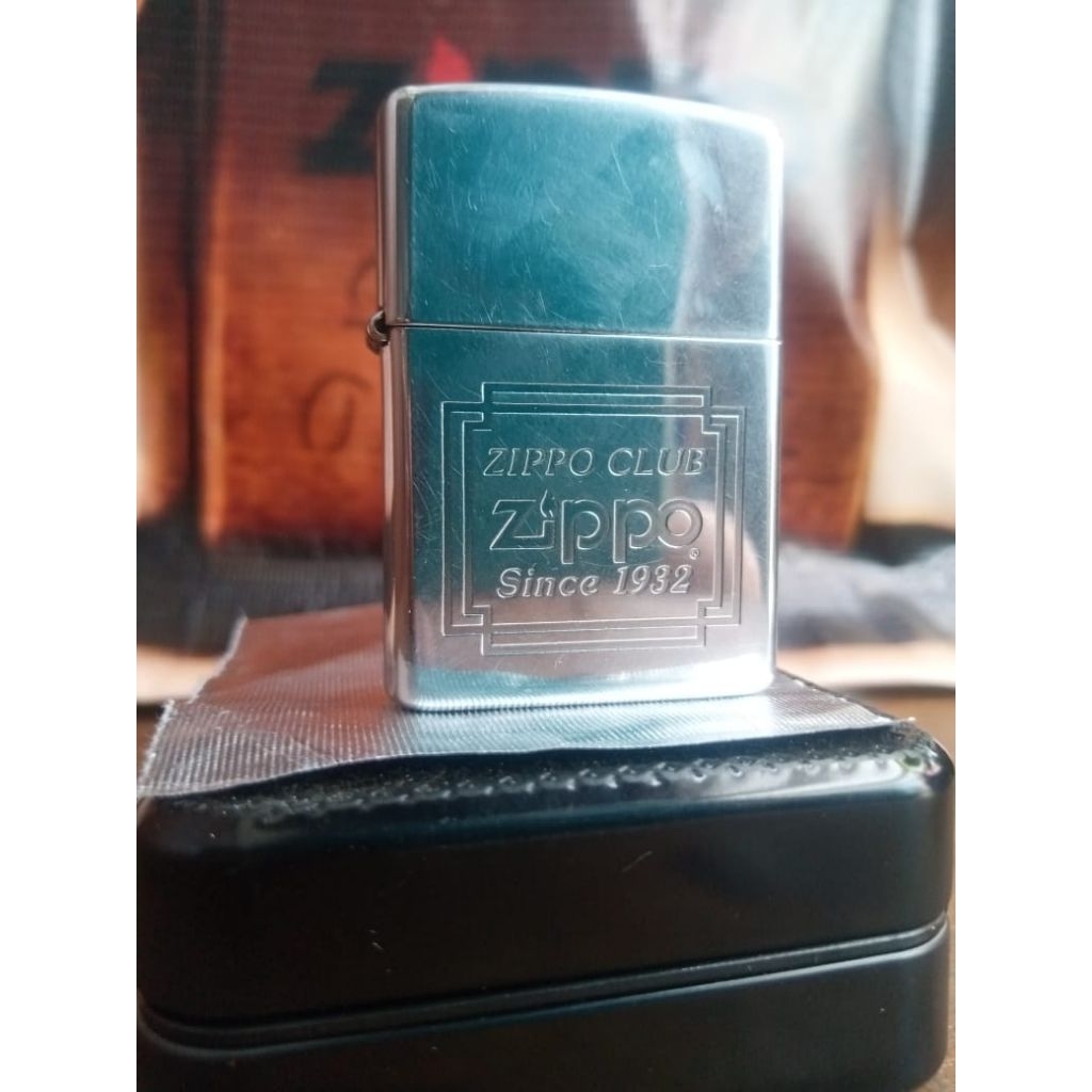 original zippo club since 1932 mulus romawi 1992 dua denting