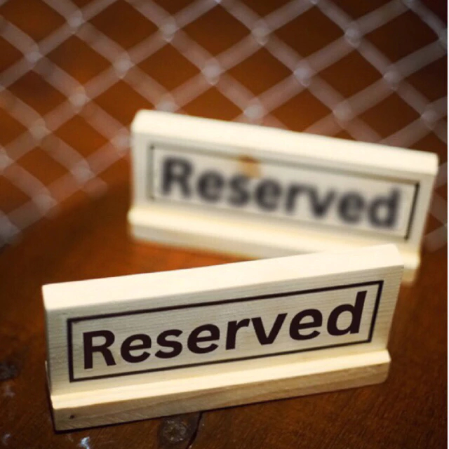 PAPAN MEJA CAFE PAPAN NOMOR MEJA RESERVED PAPAN KAYU MINIMALIS