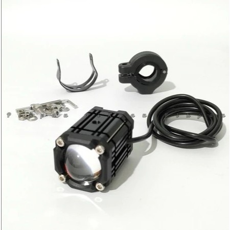 COD - Lampu Tembak Sorot Led Foglamp 1 Mata Laser Gun Putih Kuning 2 Warna Universal Motor