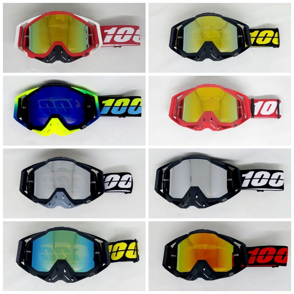 Kacamata Trail Cross Goggle 100 Percent Kacamata trail Aneka warna