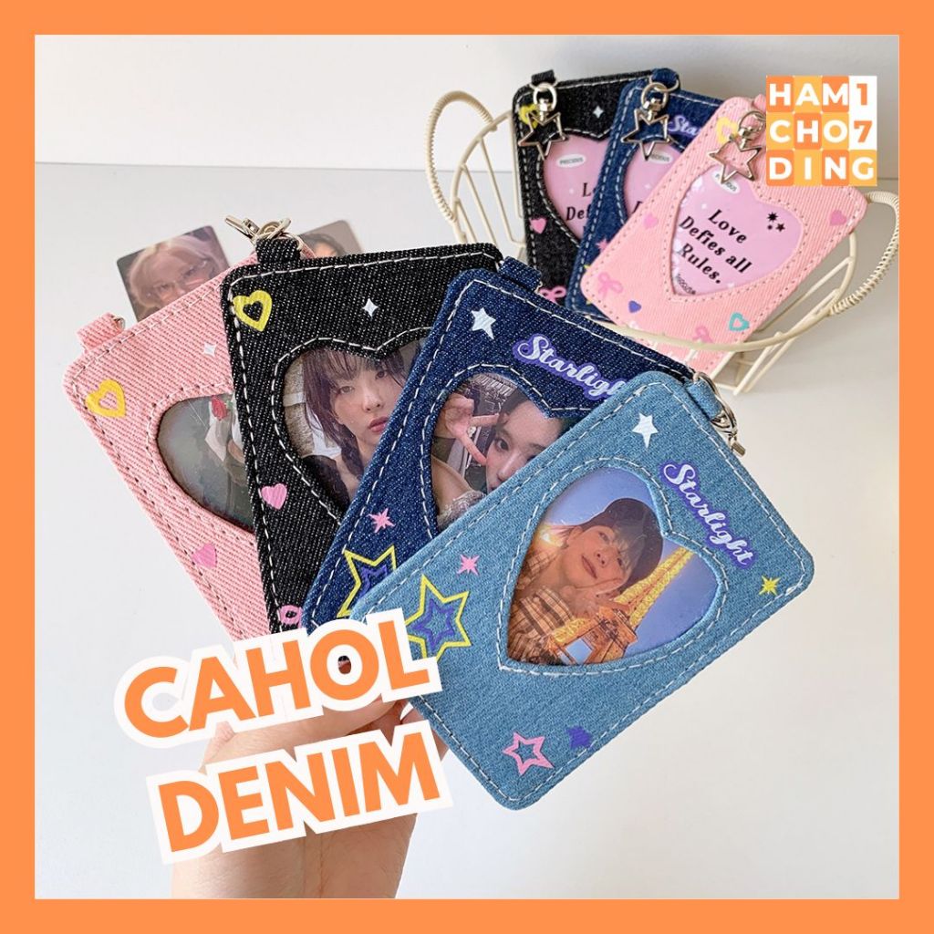 [HCD17] CAHOL DENIM PHOTOCARD HOLDER DENIM HISOCUTE