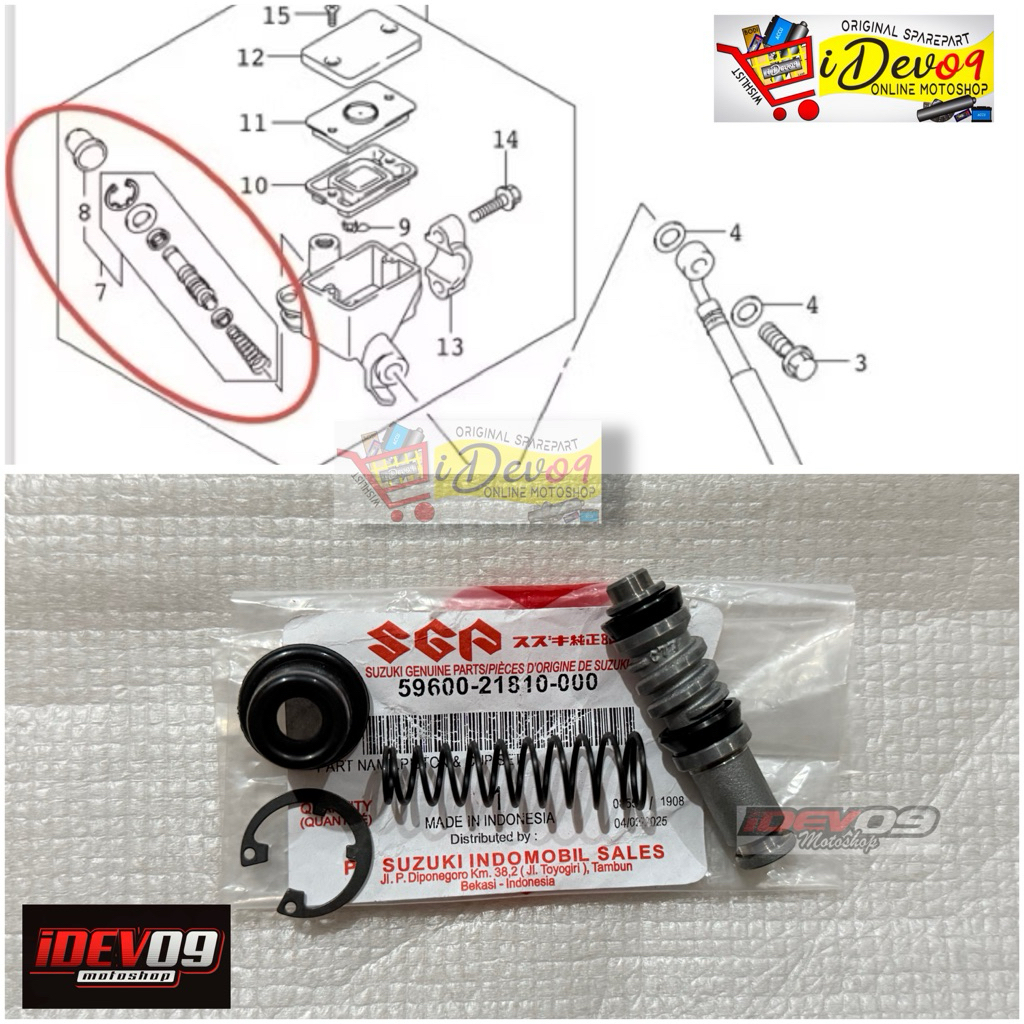 Seal Sil Master Rem Depan Nex 2 Nex II Crossover Suzuki Hayate Suzuki NEX II ORI SGP